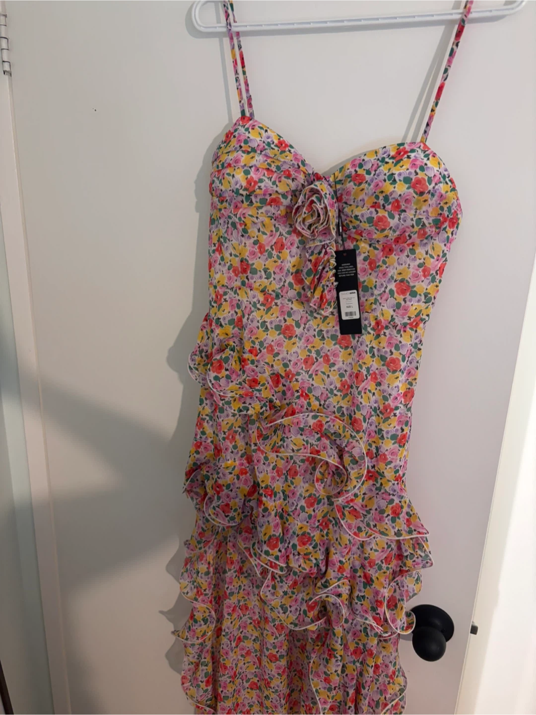 Fashion Nova Floral Ruffle Dress
