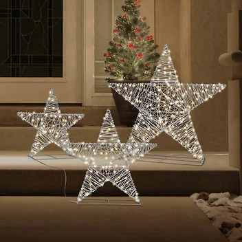 Outdoor Christmas Decor - 3 Star Set from Costco