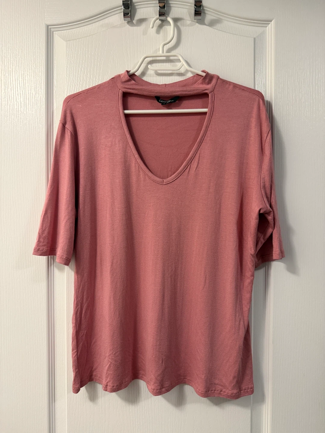 George Pink Choker Neck Top - photo 2