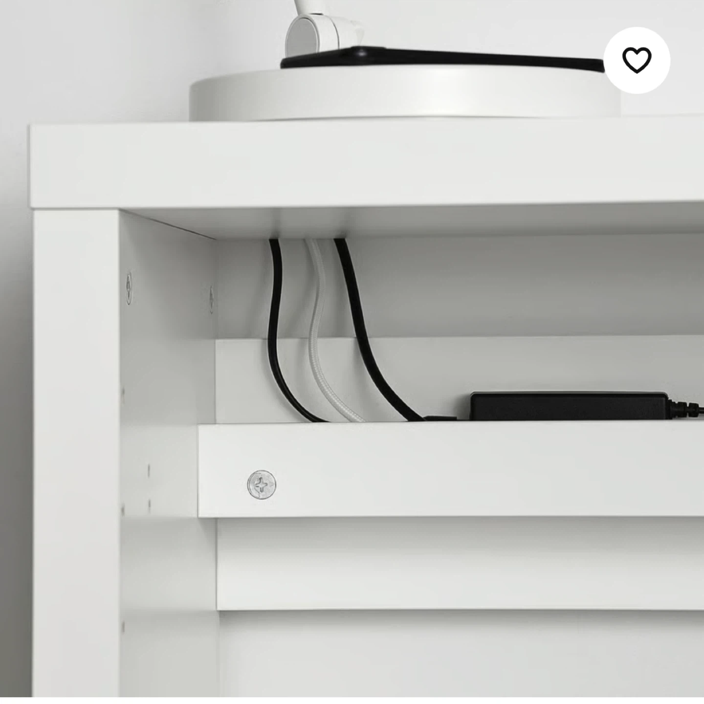White IKEA KALLAX desk - photo 3