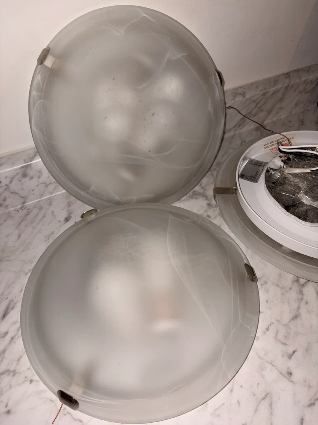 Frosted Glass Flush Mount Ceiling Light - photo 2