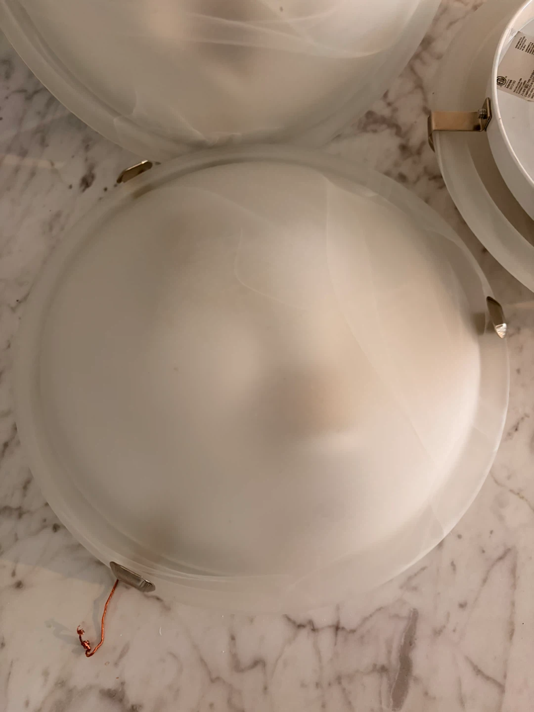Frosted Glass Flush Mount Ceiling Light - photo 3