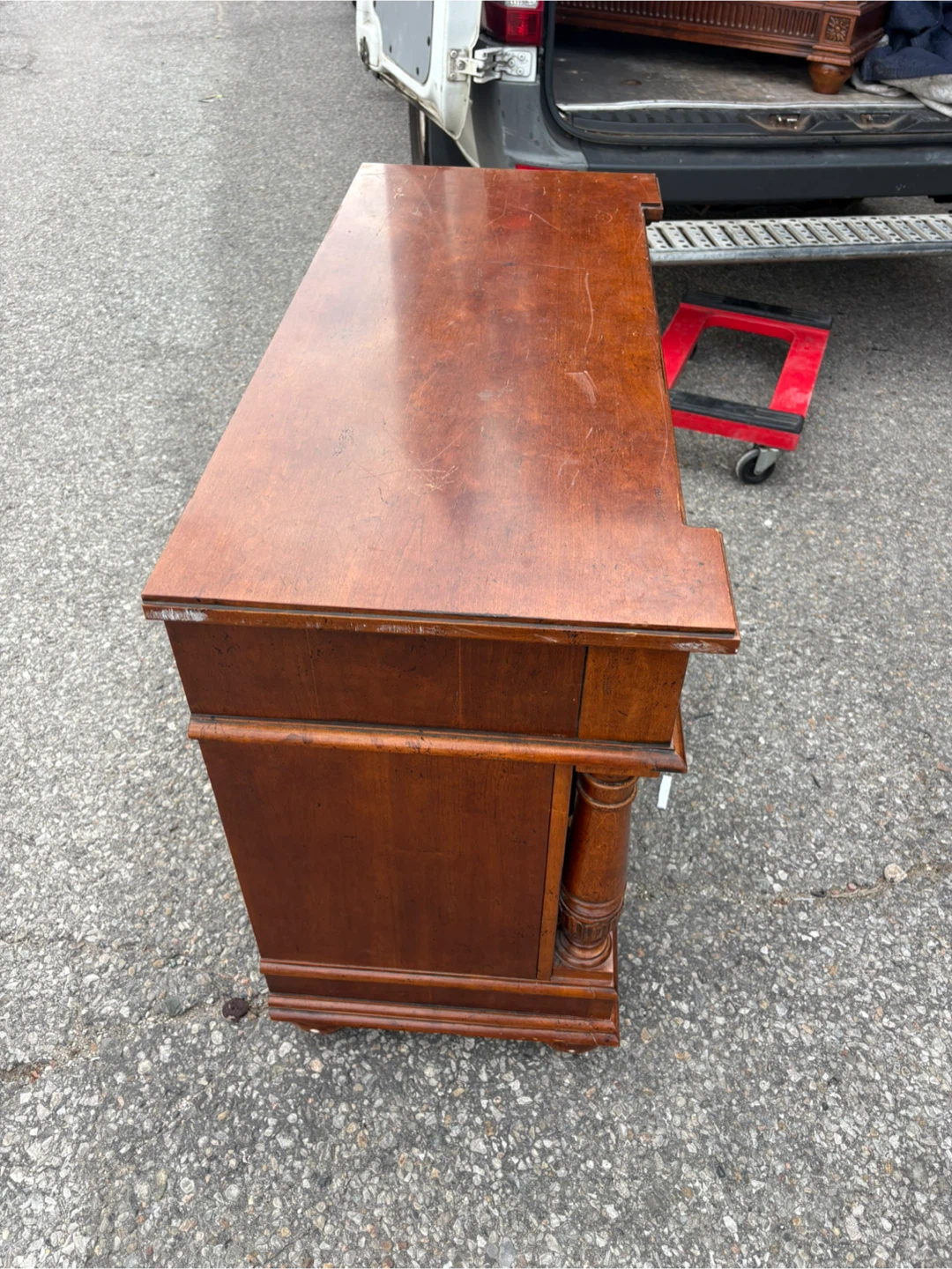 Free delivery used Vintage Style Wooden Three-Drawer Chest - photo 4