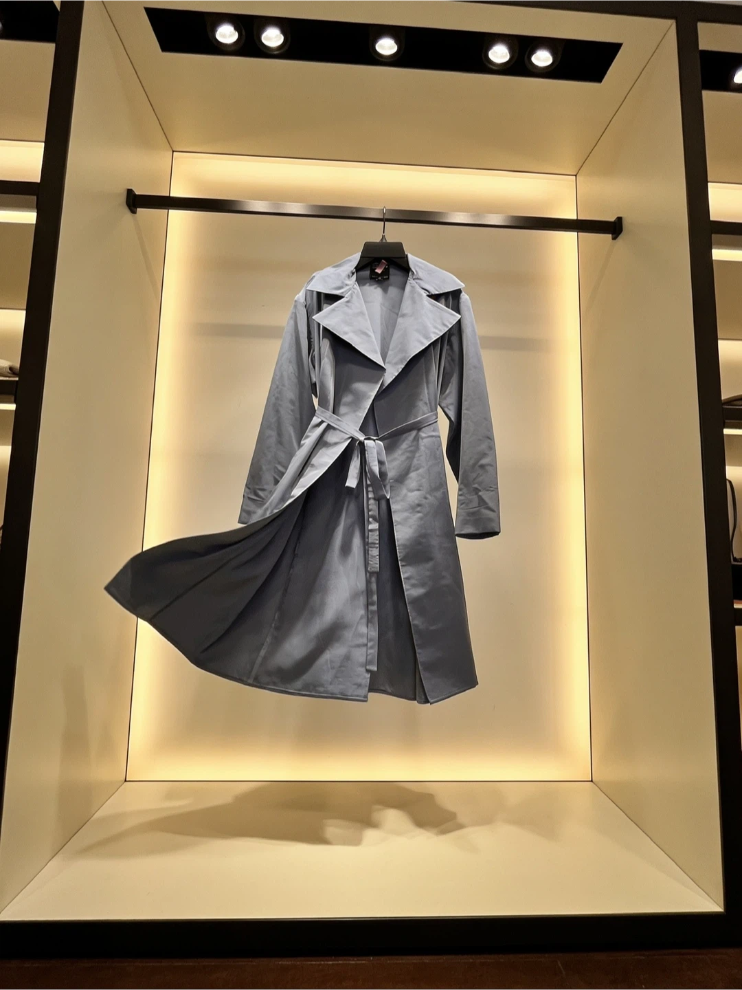 Hilary Radley Light Blue Trench Coat