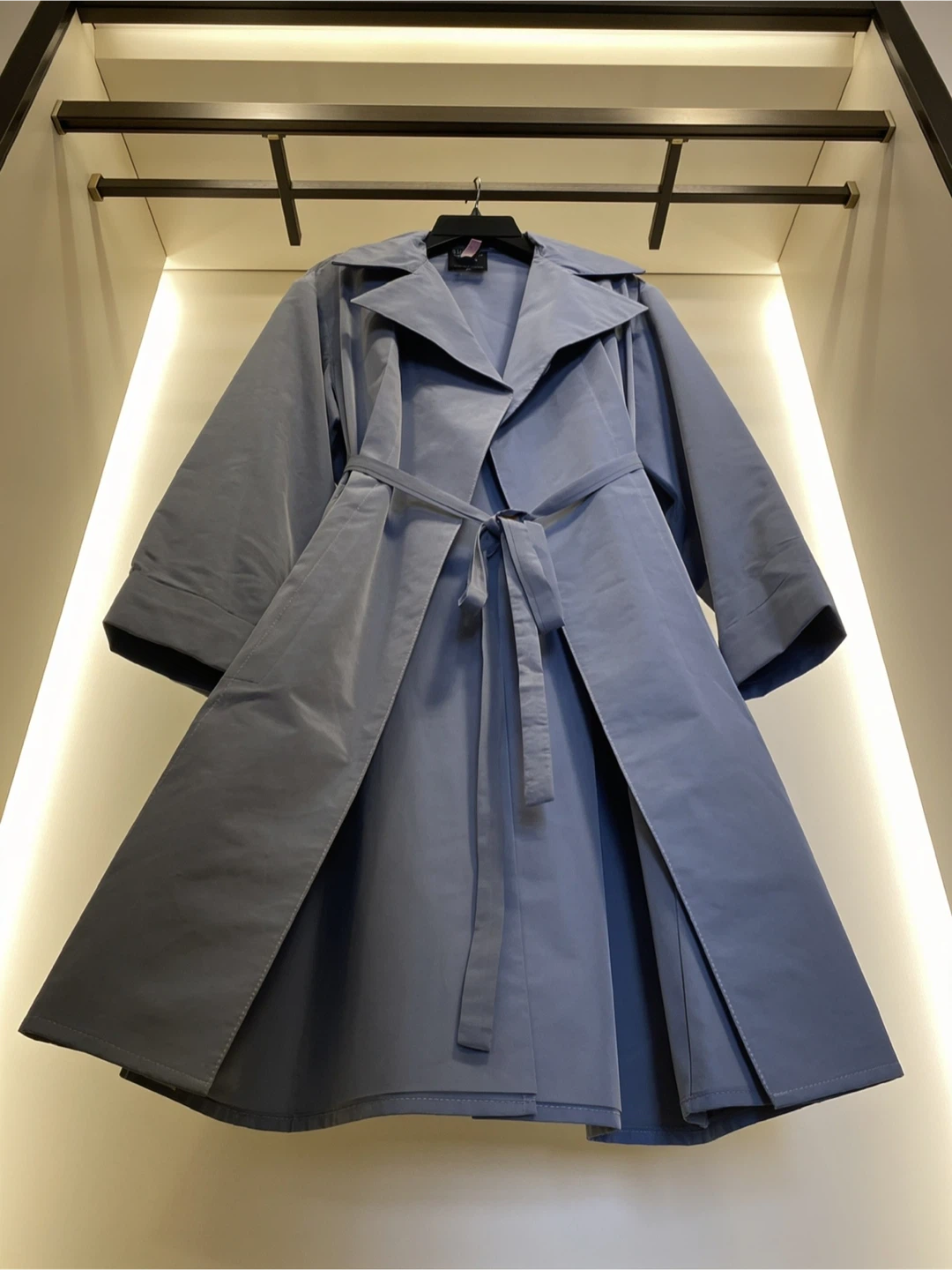 Hilary Radley Light Blue Trench Coat - photo 2