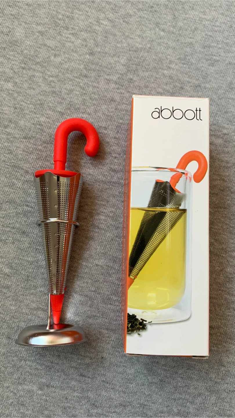 Abbott Stainless Steel Umbrella + Stand Tea Infuser