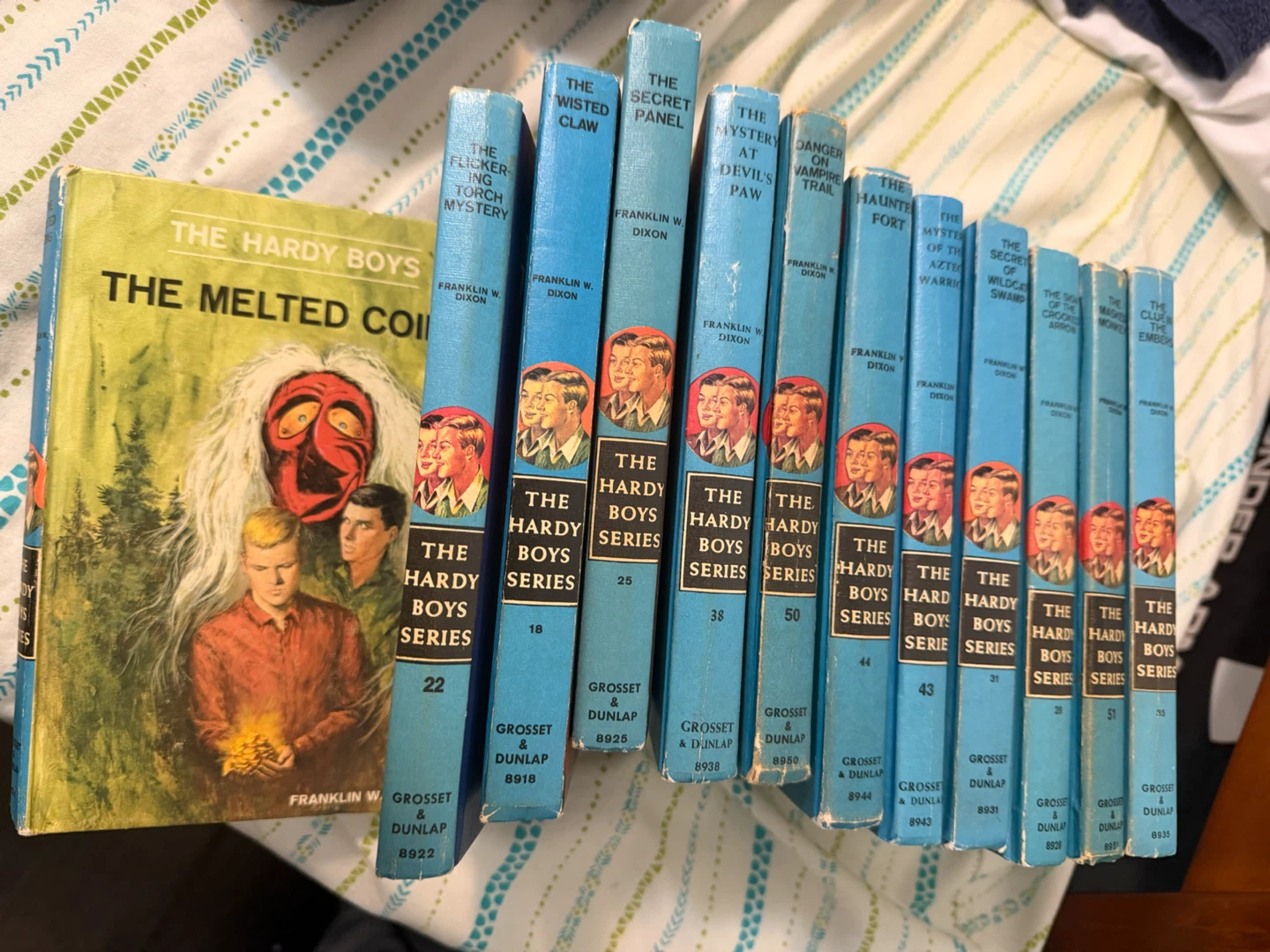 12 Vintage Hardy Boys Mystery Books