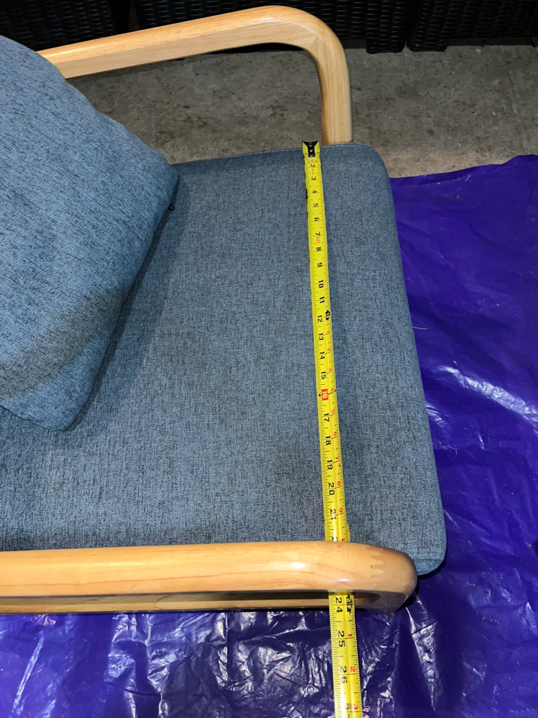 Mid-Century Style Wooden Armchair - photo 4