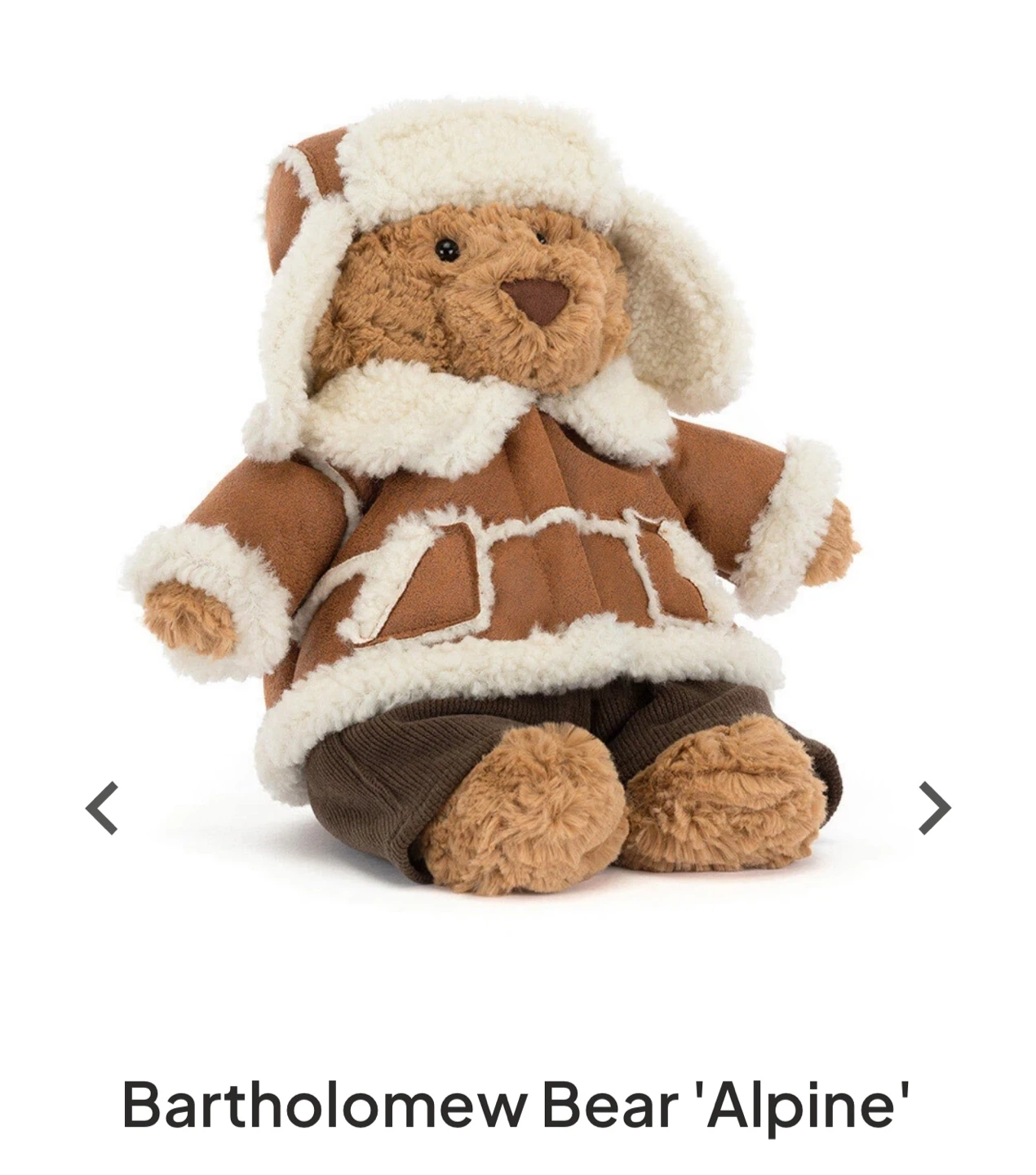 Jellycat Bartholomew Bear Alpine - photo 3