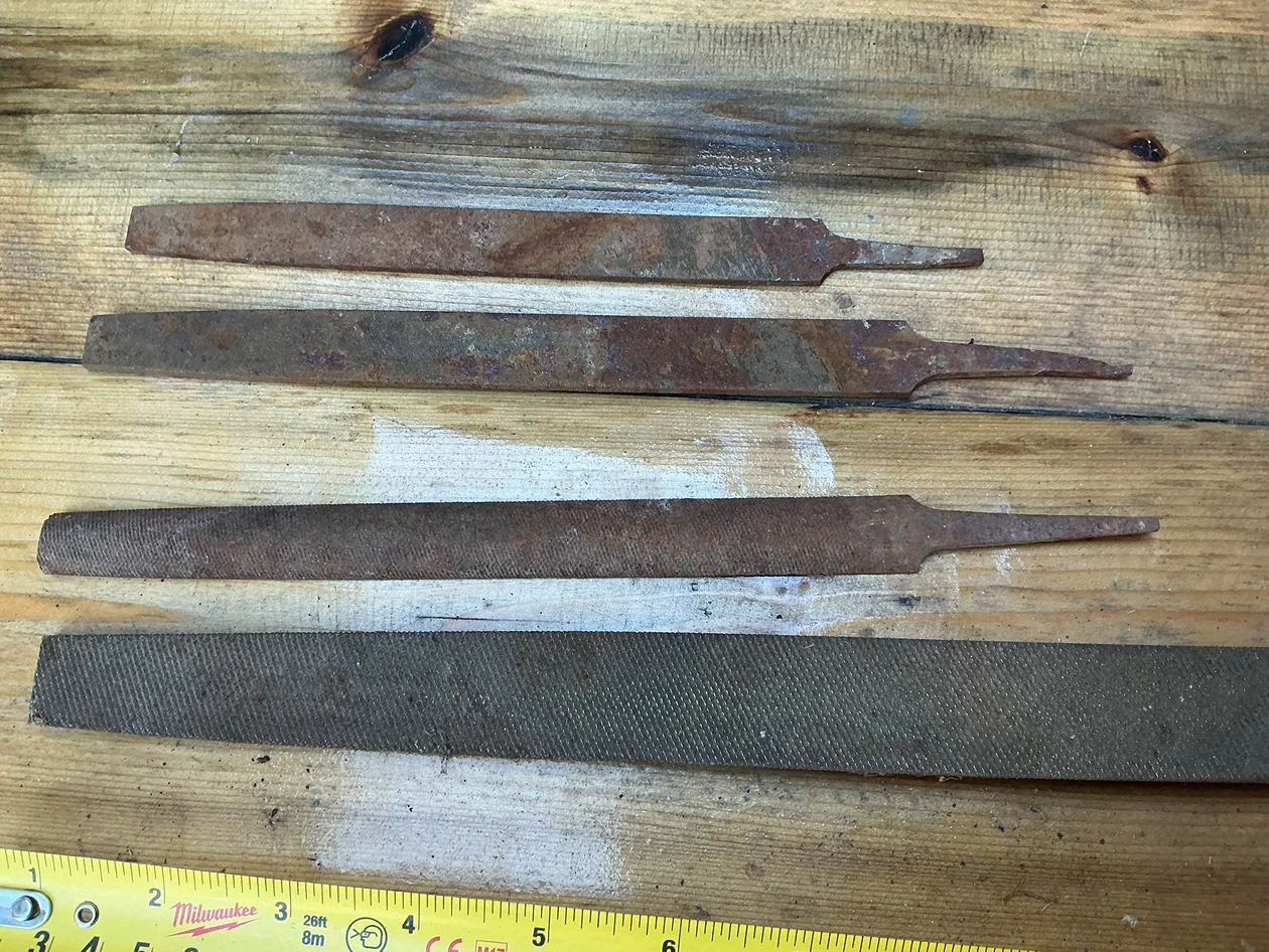 Set of 4 Vintage Metal Files ! - photo 2