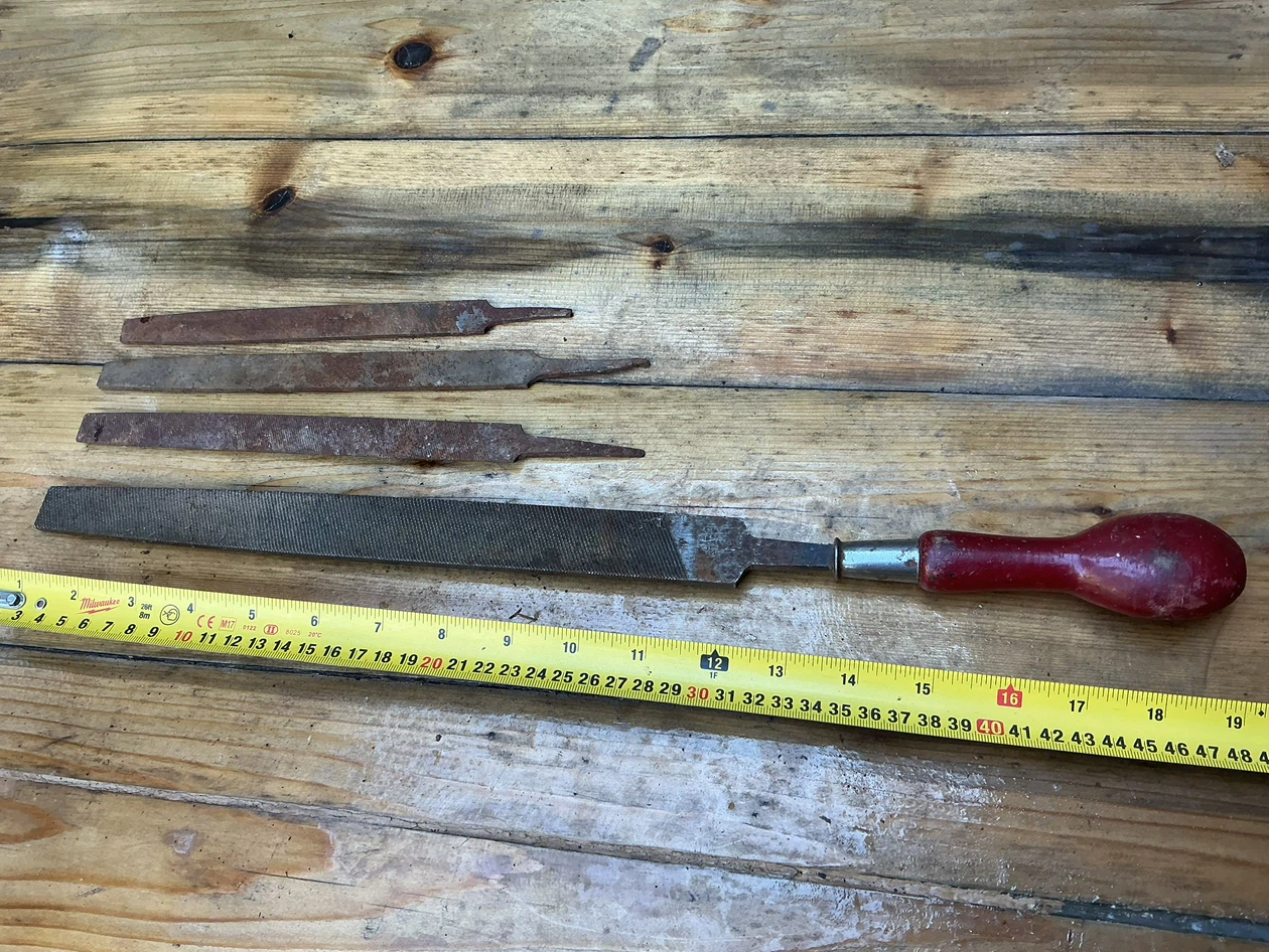 Set of 4 Vintage Metal Files ! - photo 4