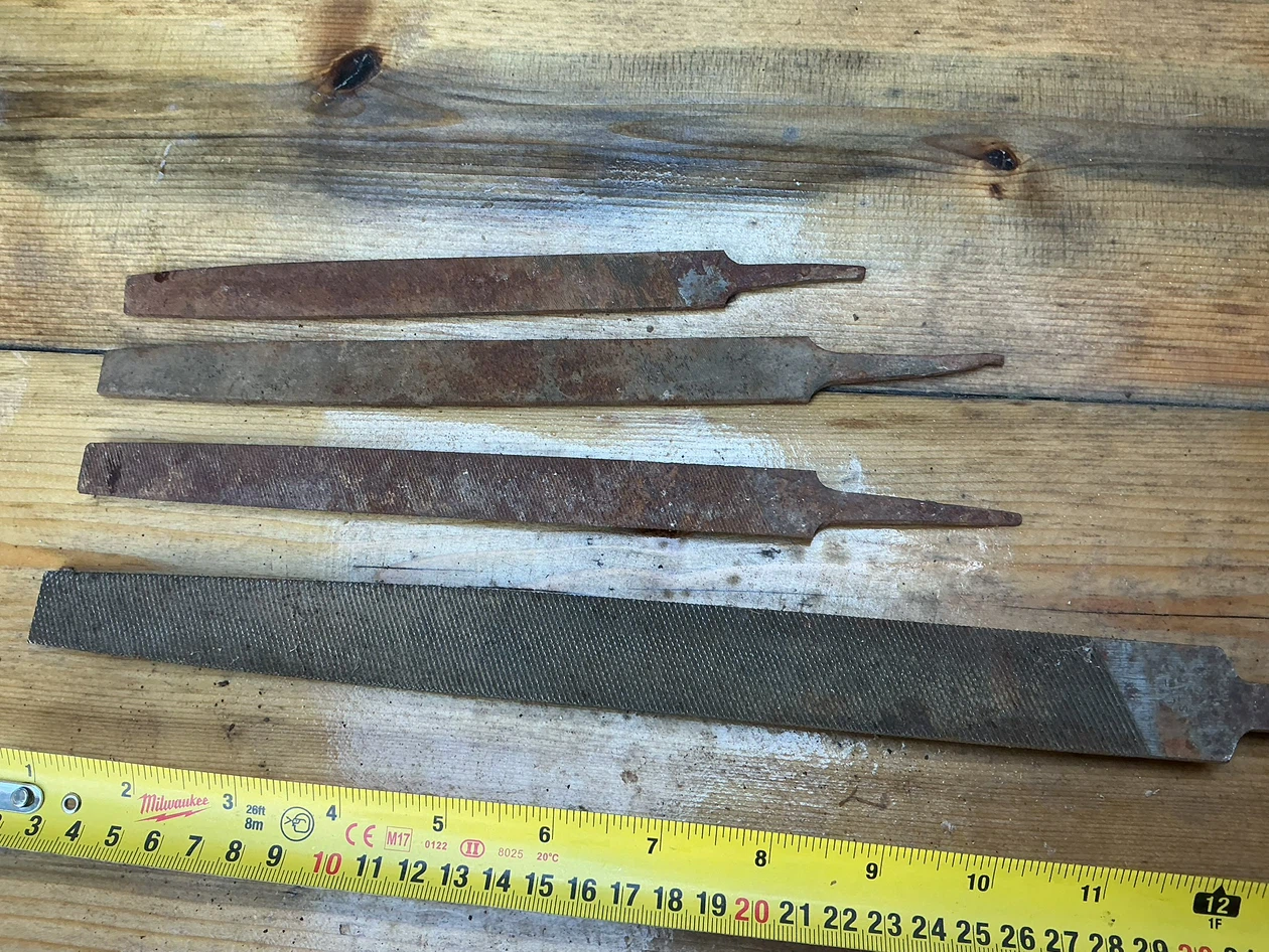 Set of 4 Vintage Metal Files ! - photo 5