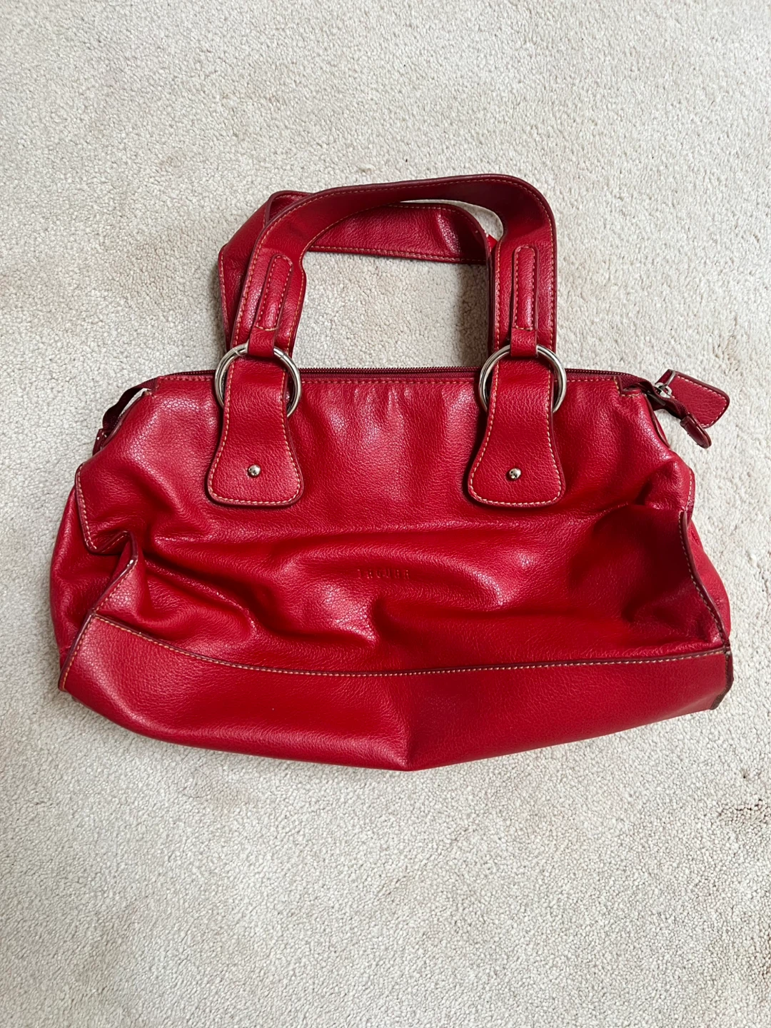 Red Leather Handbag