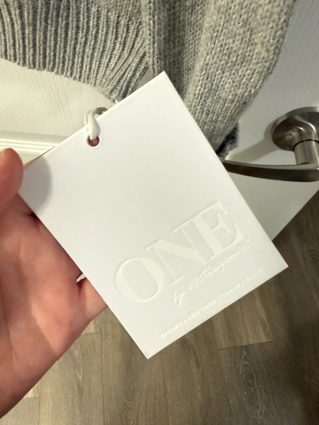 ONE by One Teaspoon Grey Knit Sweater - photo 2