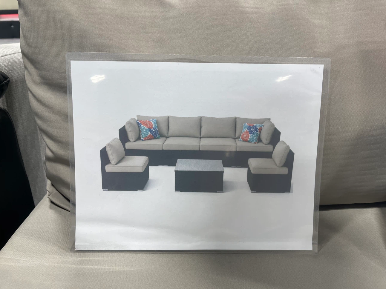 PRICE DROP! Modern 7-Piece Outdoor Patio Lounge Set - photo 2