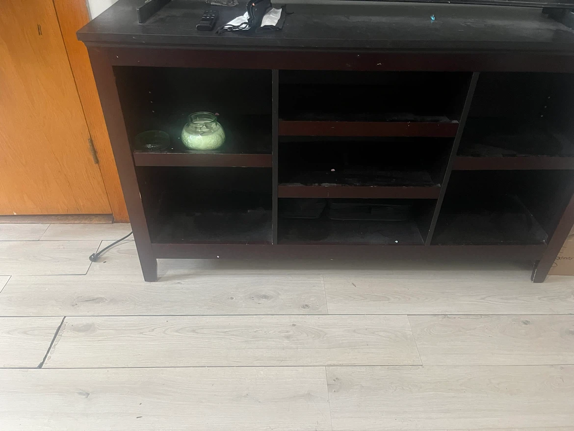 Dark Brown TV Media Console Stand - photo 3
