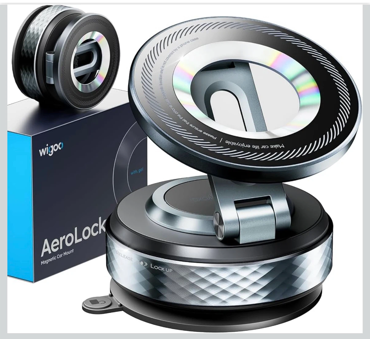 Brand New AeroLock Vacuum Magnetic Car Phone Holder - photo 4