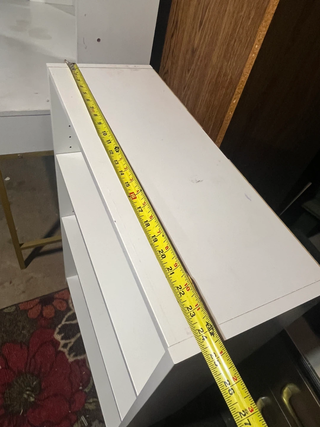 White 3-Shelf Bookcase - photo 2