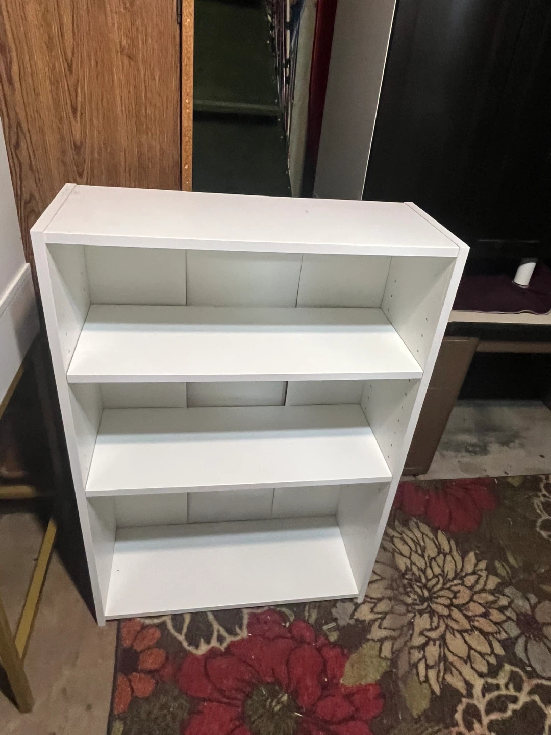 White 3-Shelf Bookcase - photo 5
