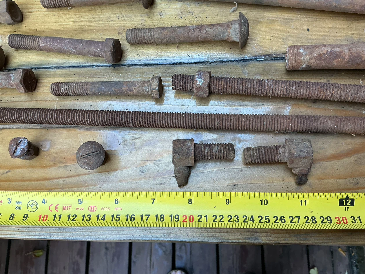 Assorted Vintage Hardware Bolts and Fasteners - photo 2