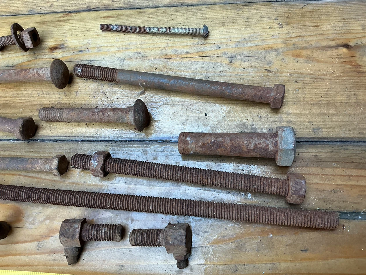 Assorted Vintage Hardware Bolts and Fasteners - photo 3