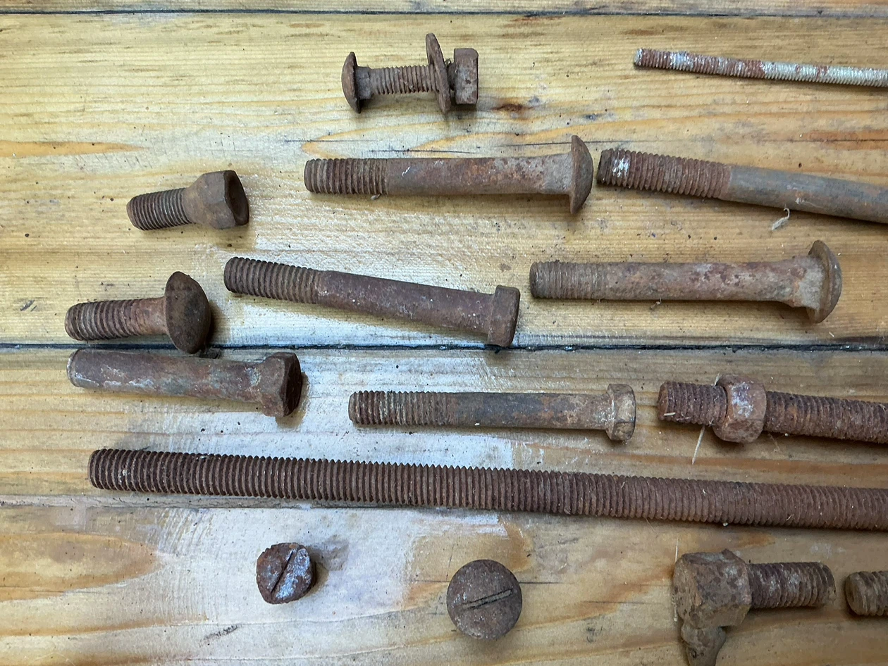 Assorted Vintage Hardware Bolts and Fasteners - photo 4