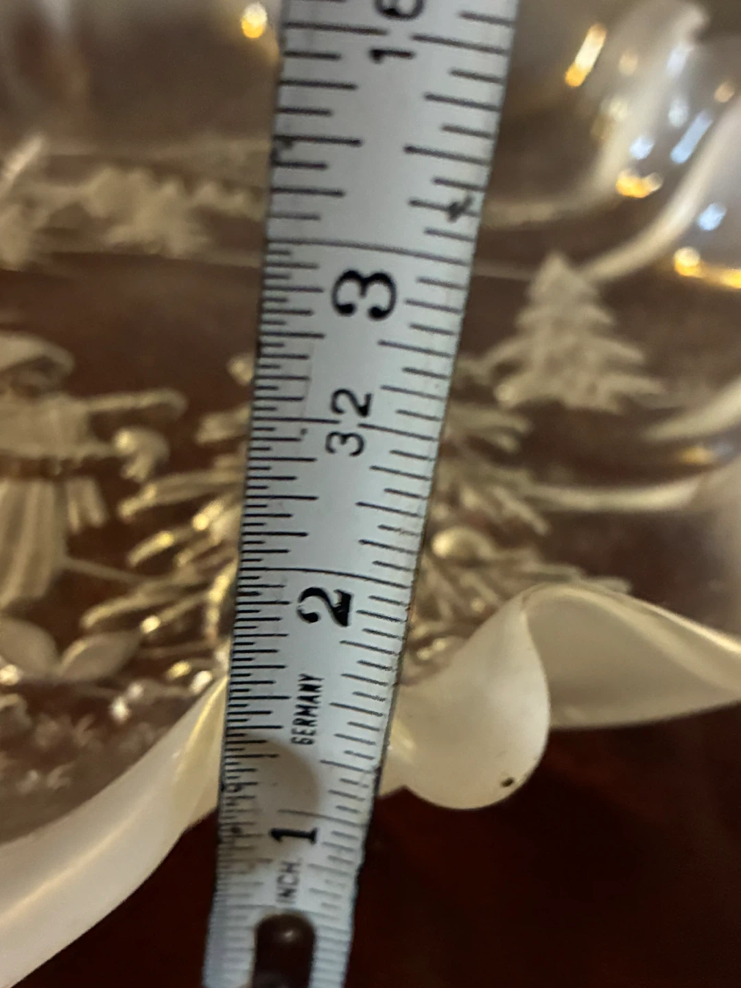 Vintage Mikasa Christmas Story Etched Glass Holiday Dish - photo 4