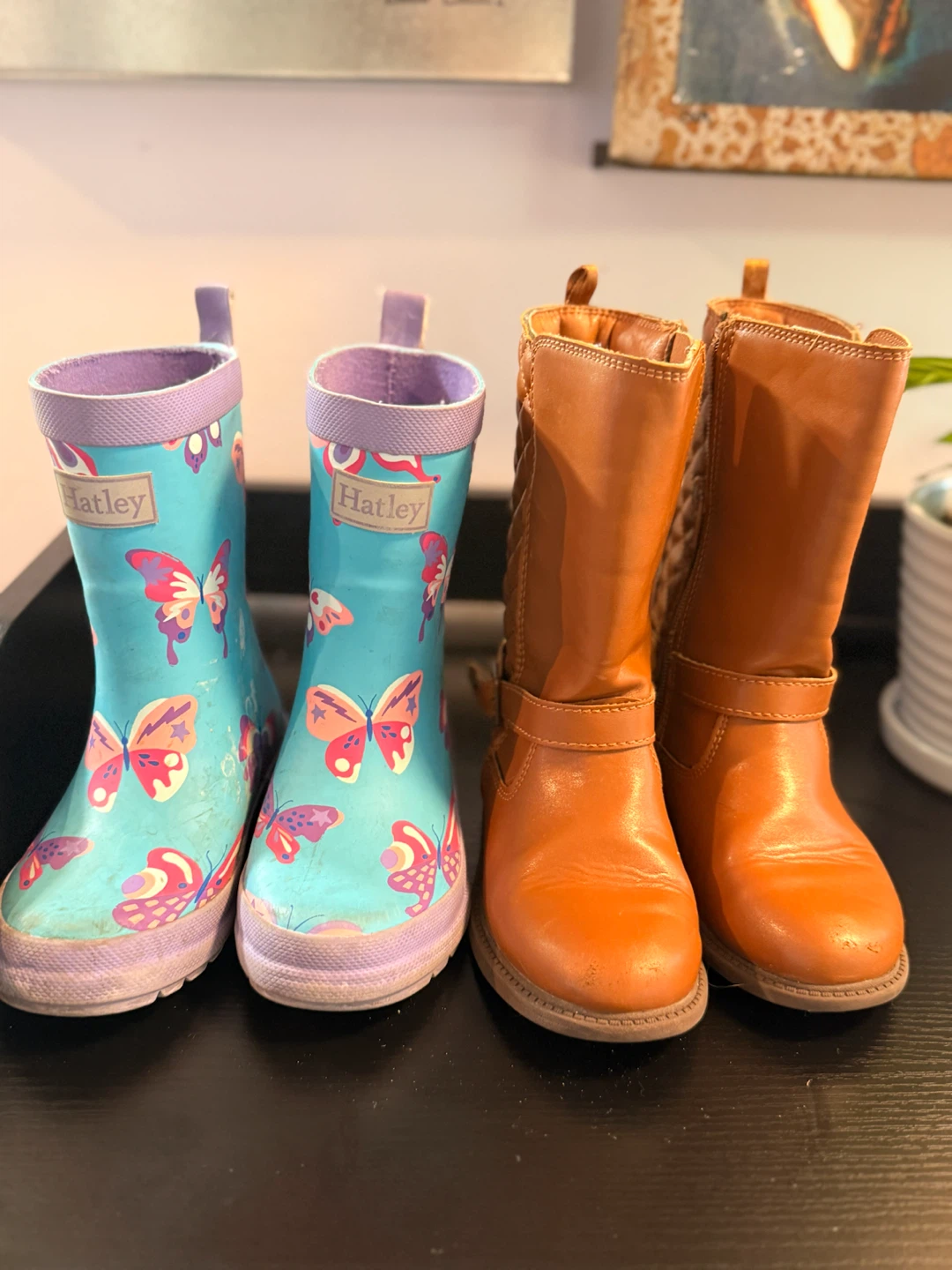 Two pairs of kids boots