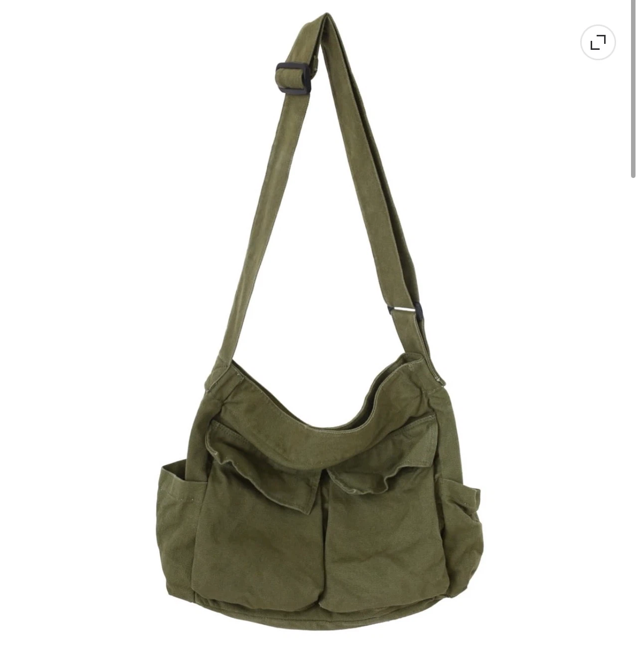 Canvas Crossbody Messenger Bag