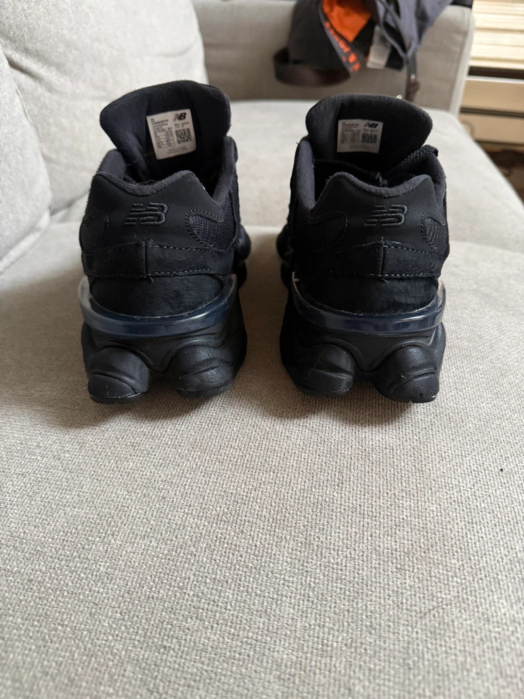 New Balance 9060 Triple Black Sneakers - photo 3