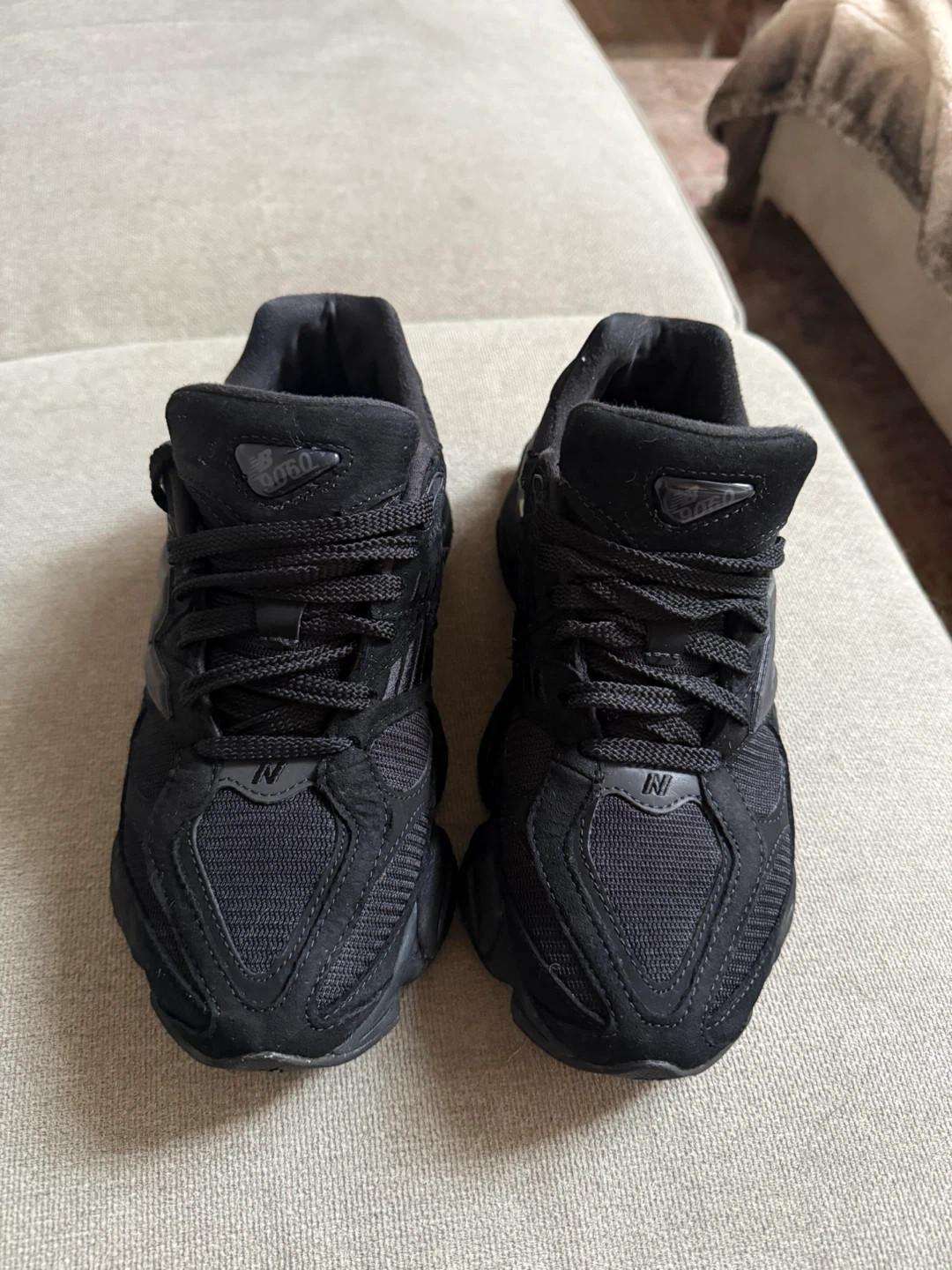 New Balance 9060 Triple Black Sneakers - photo 4