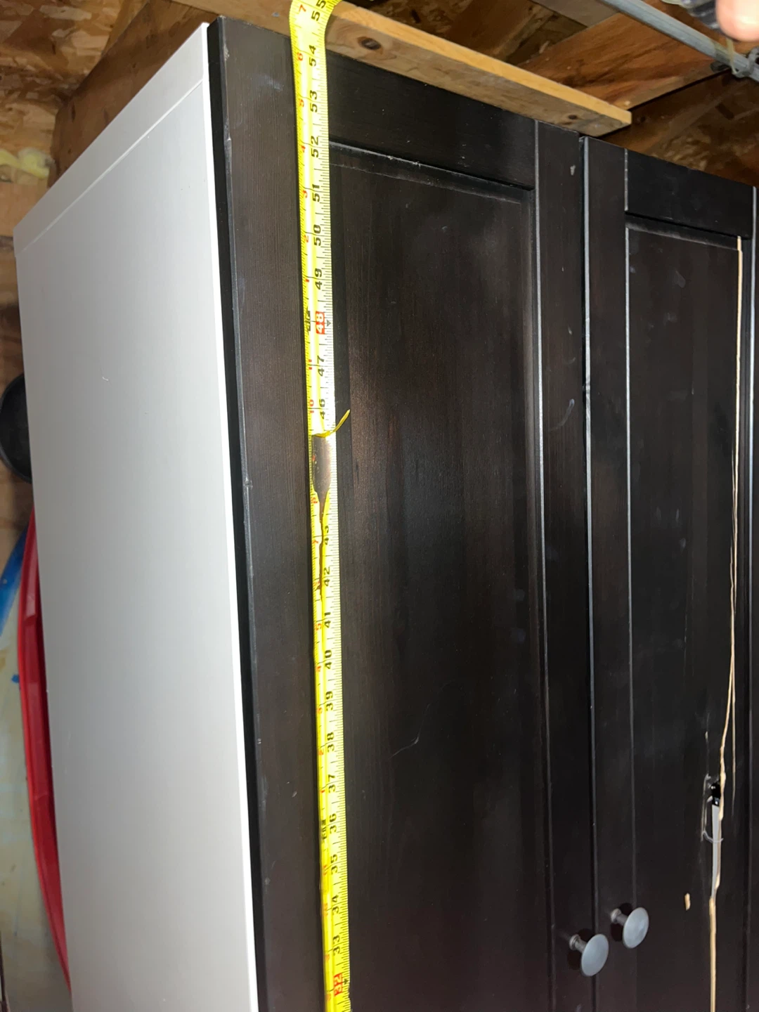 Black and white two-door wardrobe - photo 3