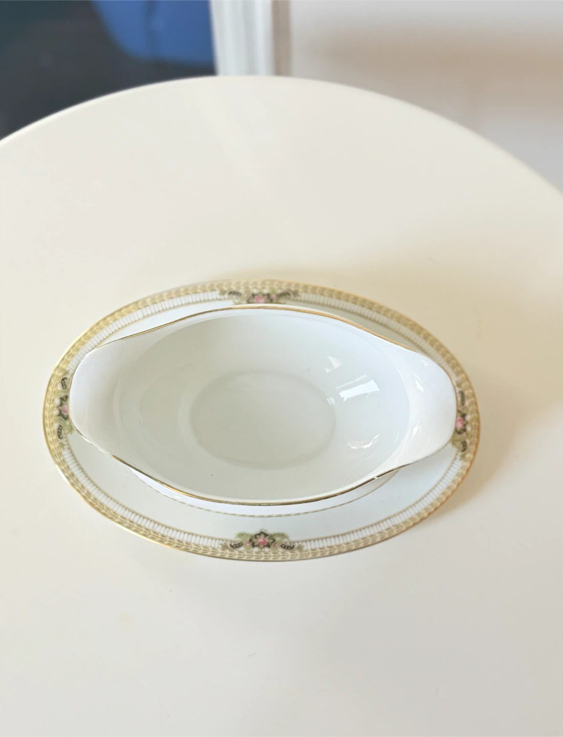 Noritake Belmont Gravy Boat and Underplate - photo 2