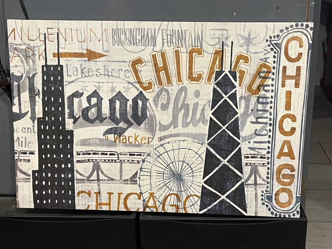 Chicago Themed Canvas Wall Art