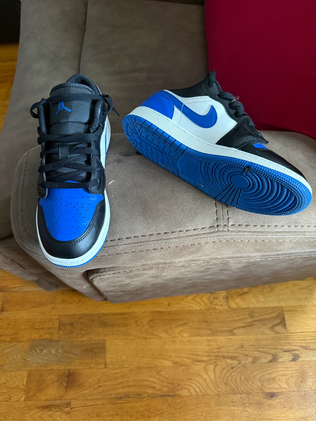 Jordan 1 Low Royal Blue Black Size 6.5Y - photo 4
