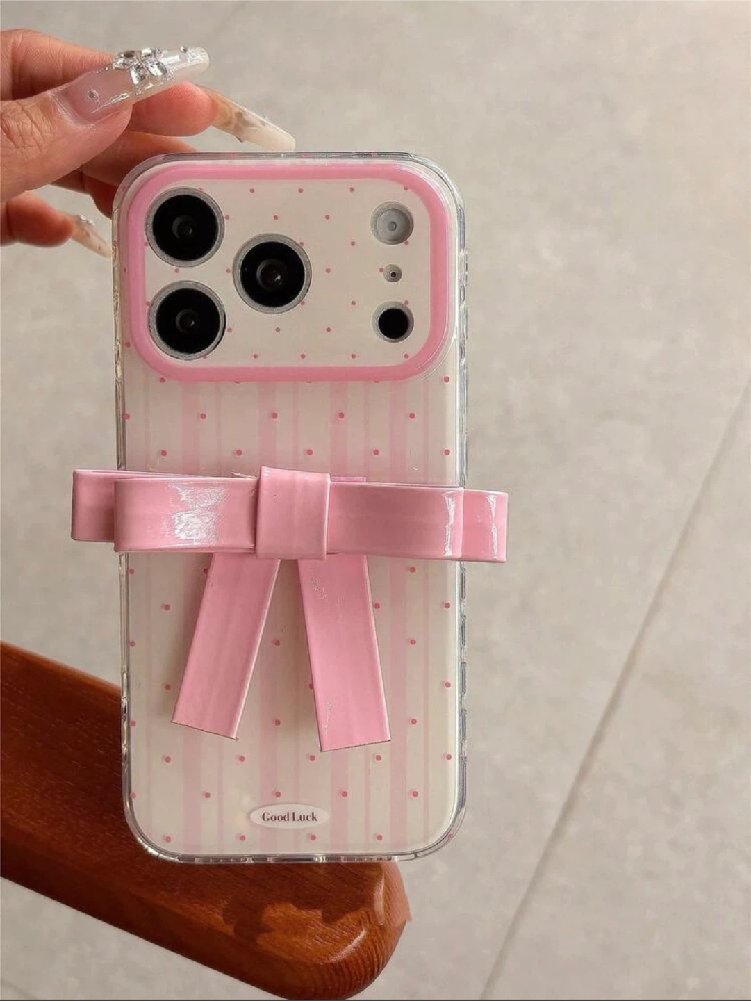 Pink Bow iPhone Case
