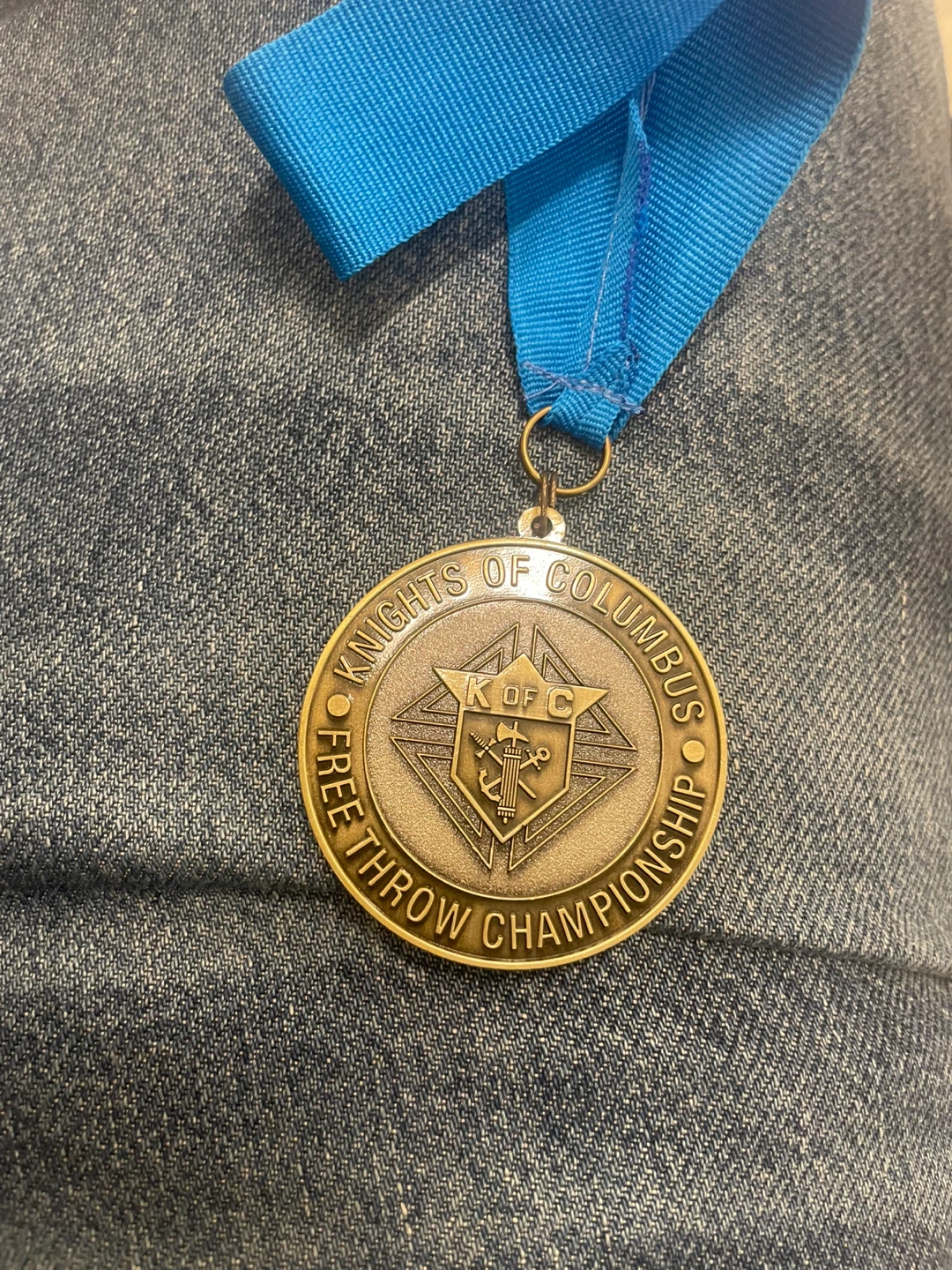 Knights of Columbus Free Throw Championship Medal