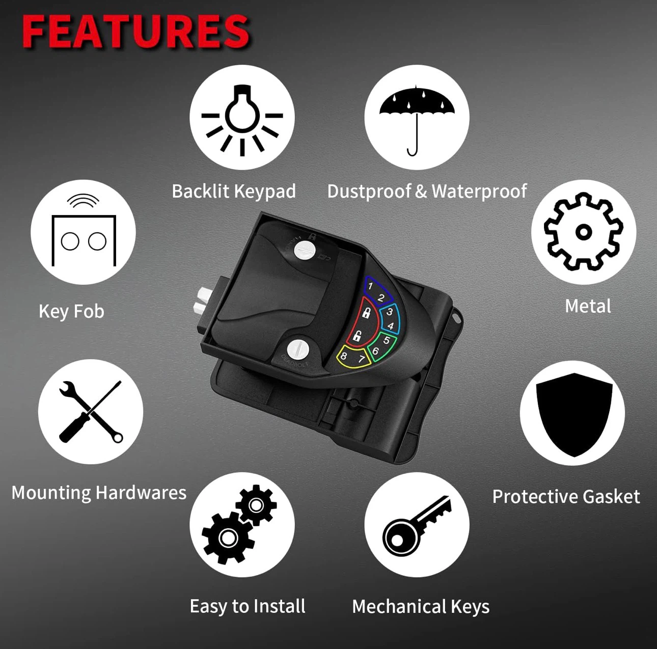 DaierTek RV Keyless Entry Door Lock - photo 4