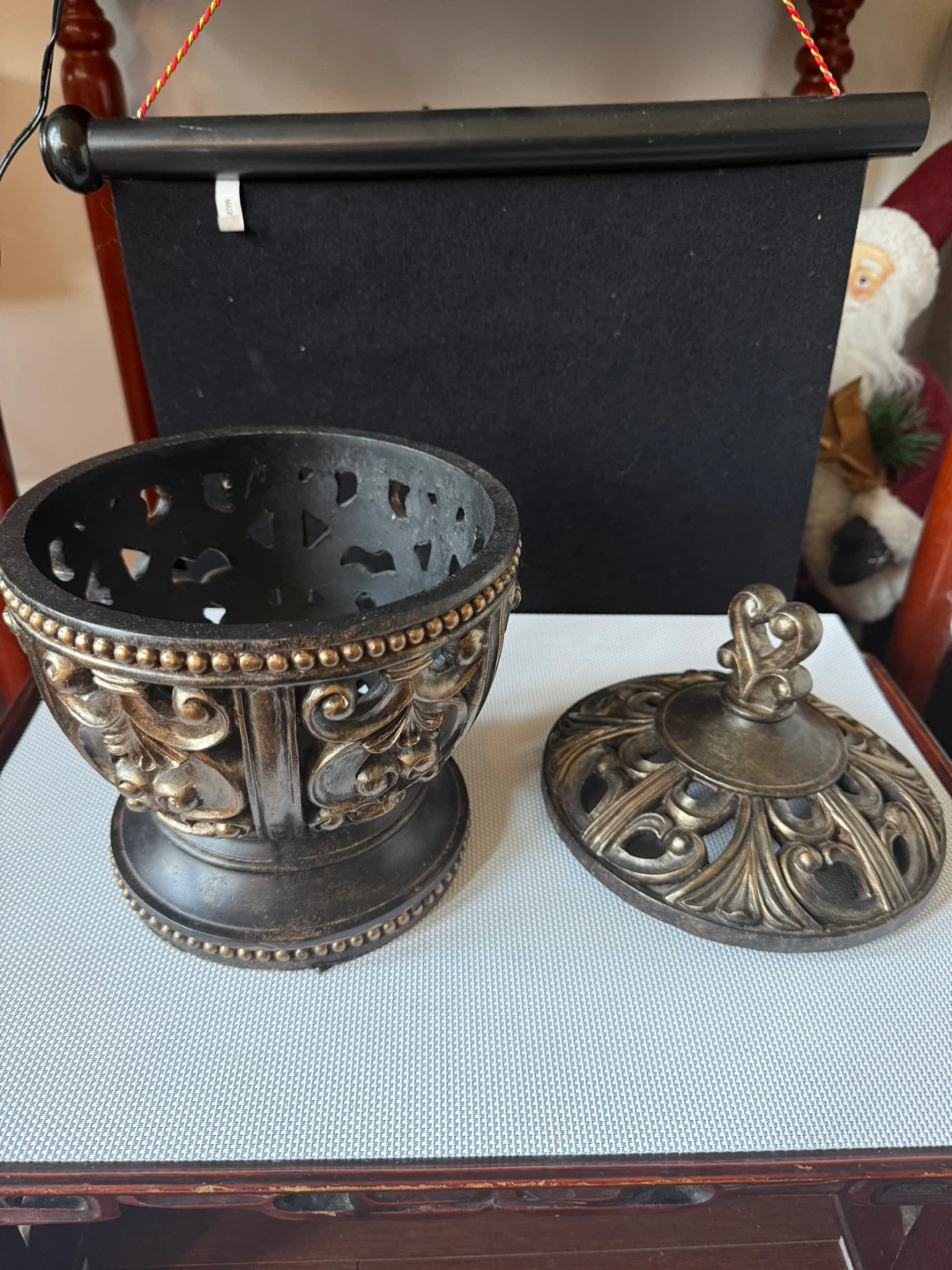 Ornate Decorative Bowl with Lid - photo 2