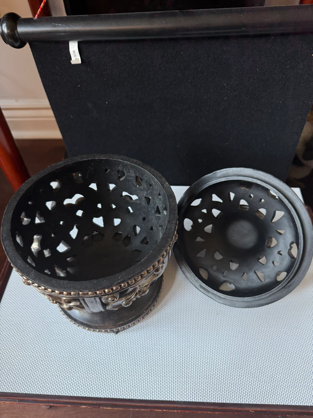 Ornate Decorative Bowl with Lid - photo 3