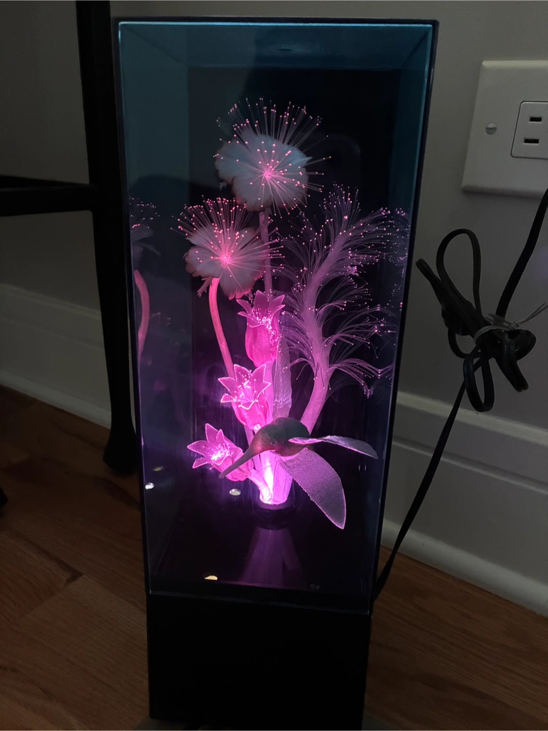 Vintage Yirng Shehng Fiber Optic Flower Lamp - photo 2