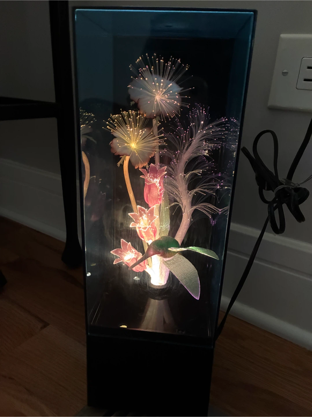 Vintage Yirng Shehng Fiber Optic Flower Lamp - photo 3
