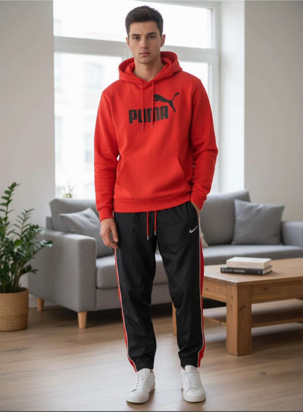 Red Puma Hoodie