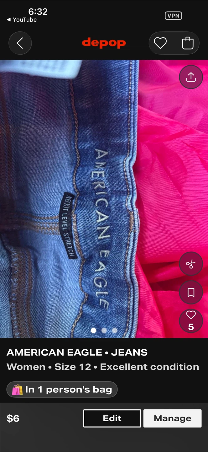 American Eagle Ne(x)t Level Stretch Jeans Size 12