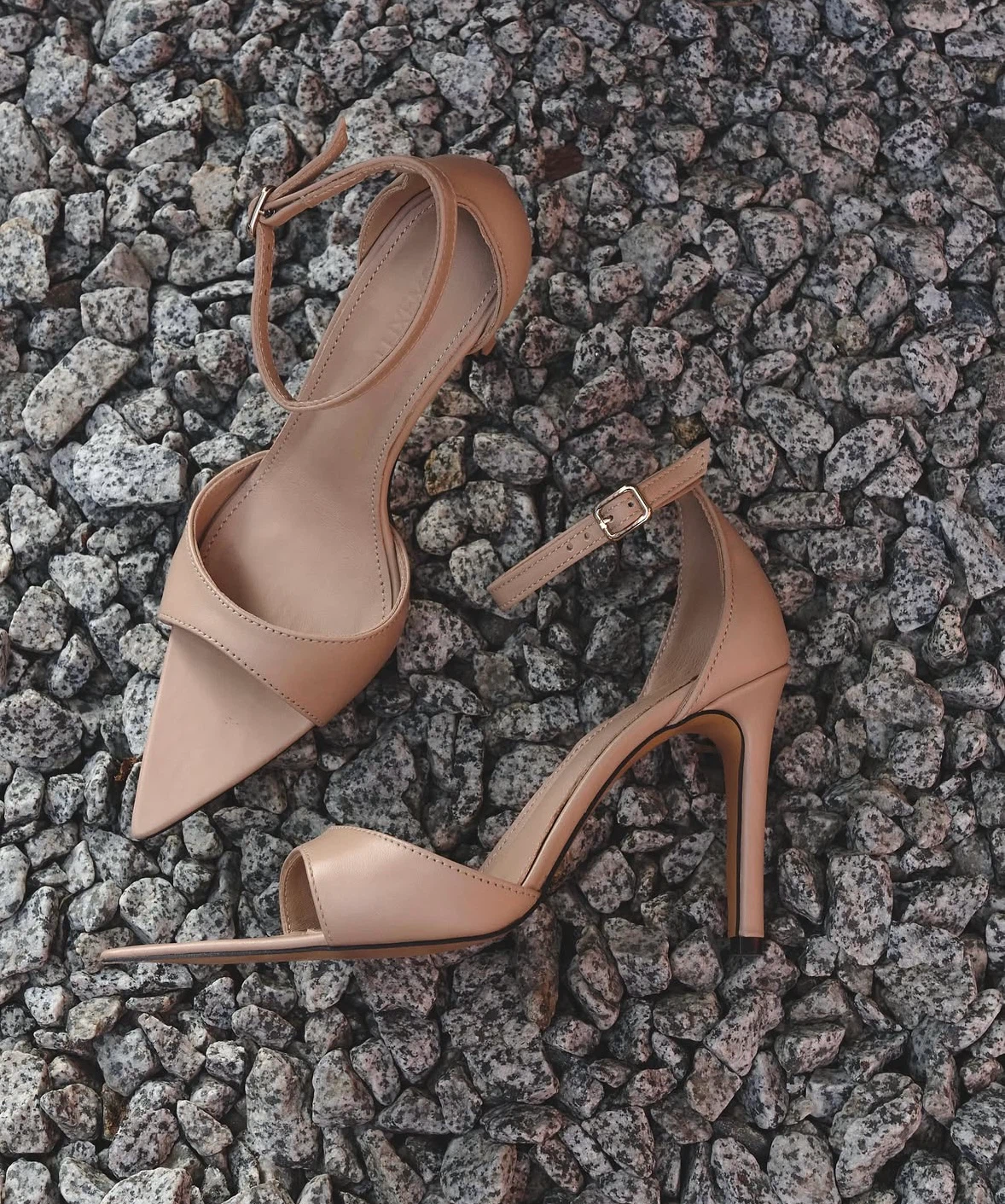 Luxmon Nude Stiletto Heels