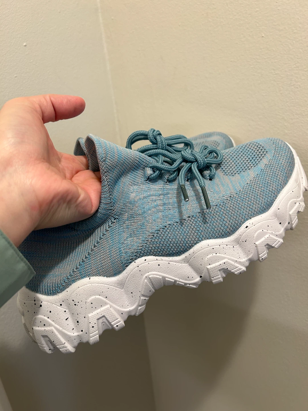 Brand New Women’s Knit Sneakers - Blue (Size US 7.5 / EU 38) - photo 2