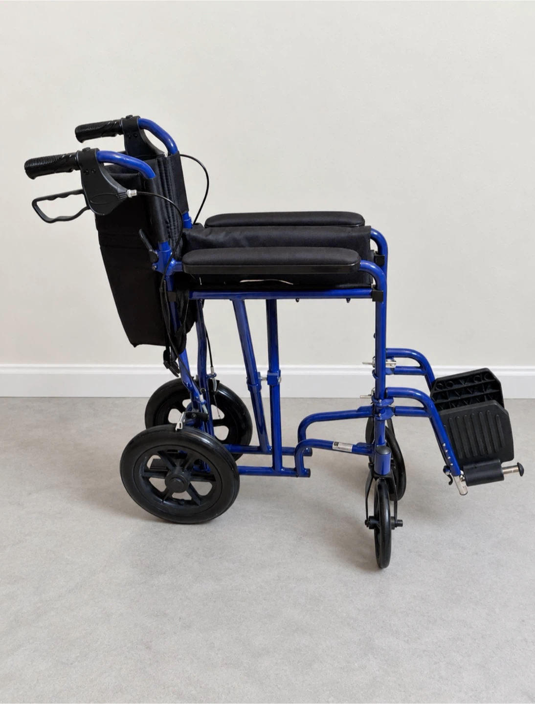 Medline Folding Transport Chair with Hand Brakes - photo 3