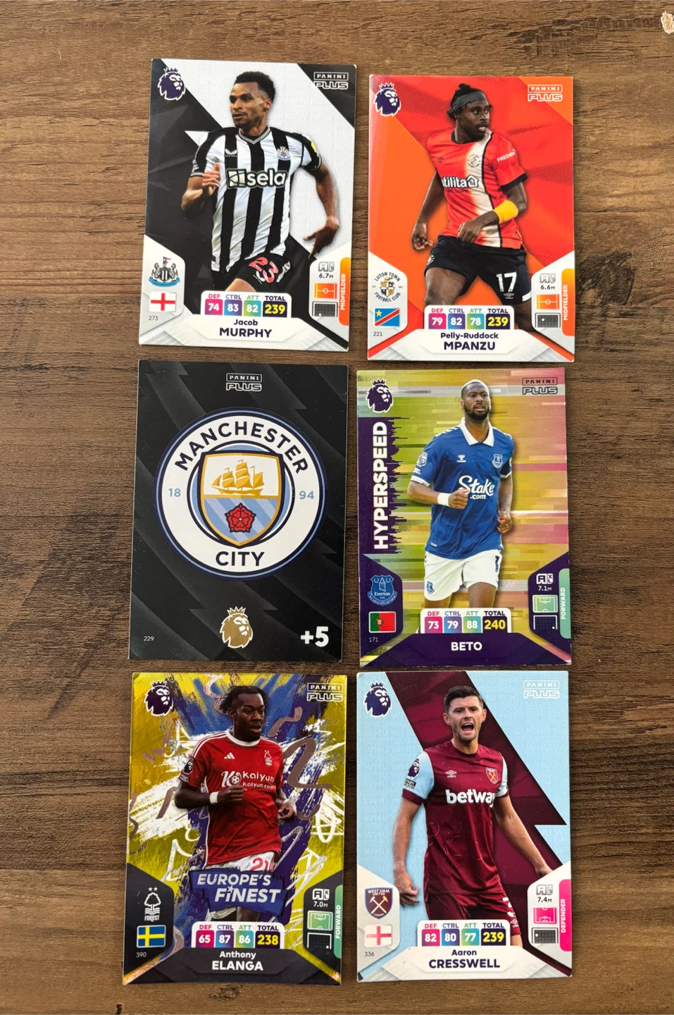 Panini Plus English Premier League Trading Cards