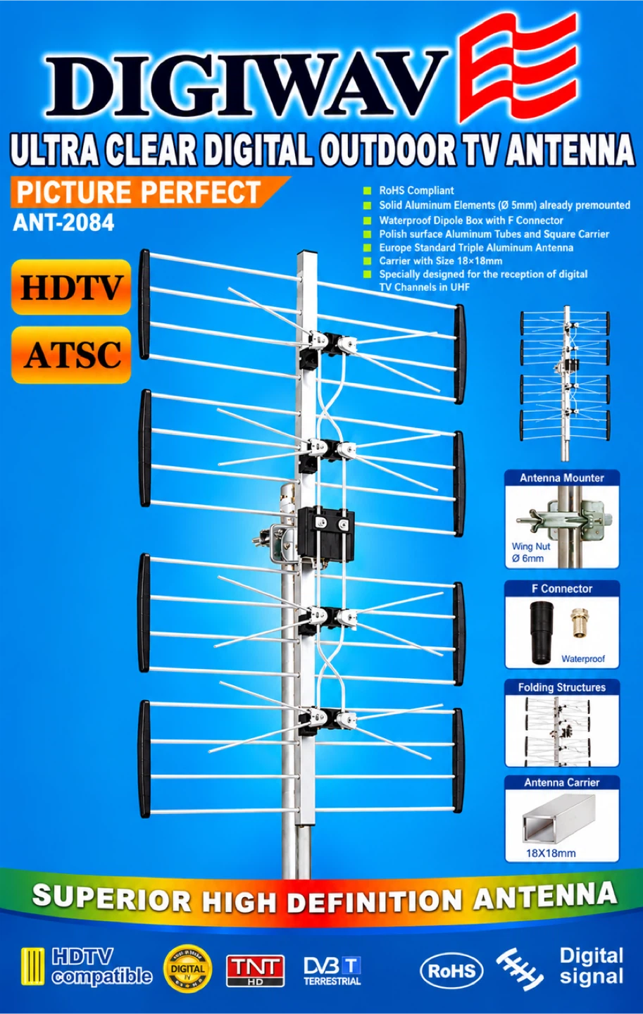 Digiwave ANT 2084 Outdoor HD TV Antenna