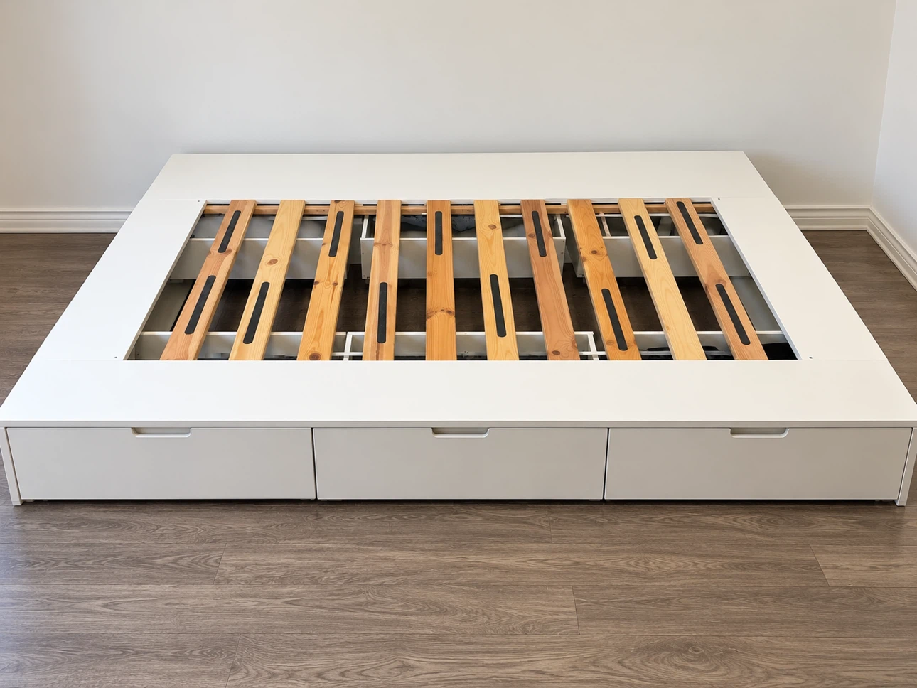 IKEA Nordli Bed Frame with 6 Storage drawers.